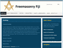 Tablet Screenshot of freemasonry.org.fj